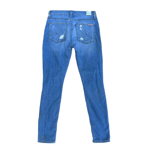 Hudson Super Skinny Jeans Womens Mid Rise Distressed Ankle Stretch 25 - Picture 10 of 15